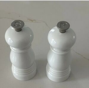 Le Creuset White Salt and Pepper Grinders